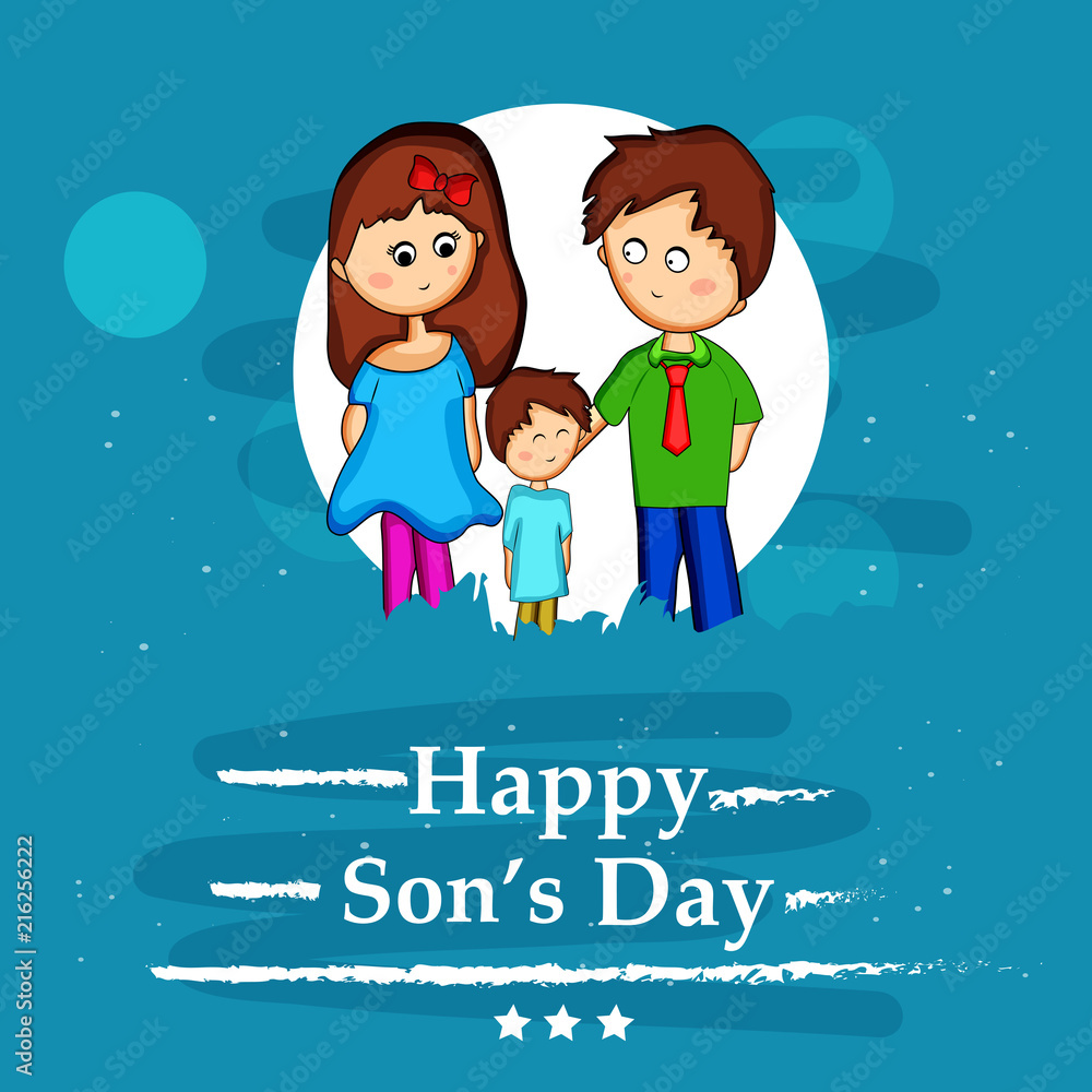 Illustration of background for Son's Daughter's Day Illustration of background for Son's Daughter's Day