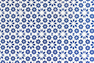 Moroccan tiles with traditional Arabic patterns, ceramic tiles patterns as background texture