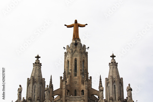 Expiatory Church of the Sacred Heart of Jesus, Tibidabo mountain, Barcelona photo