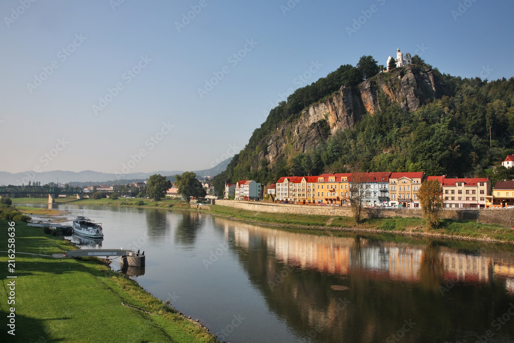 Pastyrska stena - Shepherd's wall in Decin. Czech Republic