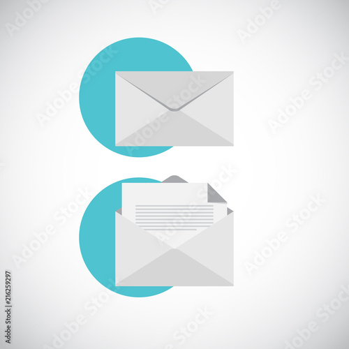 Envelope Set. Set of envelope forms. Vector illustration.