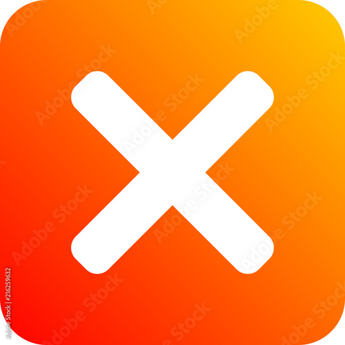 Colorido icono ilustrado para negocios y web con cruz