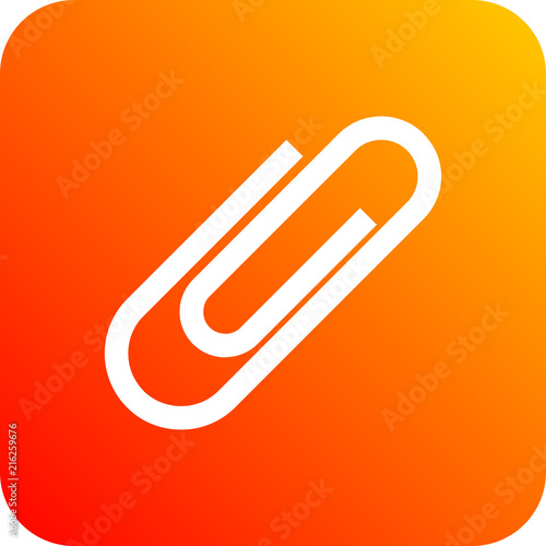 Colorido icono ilustrado para negocios y web con clip