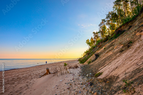 Tableau sur toile View of the sea beach and bluffs in Jurkalne, Latvia
