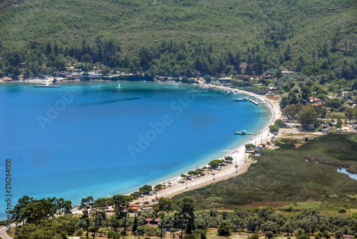 Mugla, Turkey,3 June 2012: Gokova Bay, Akyaka Beach