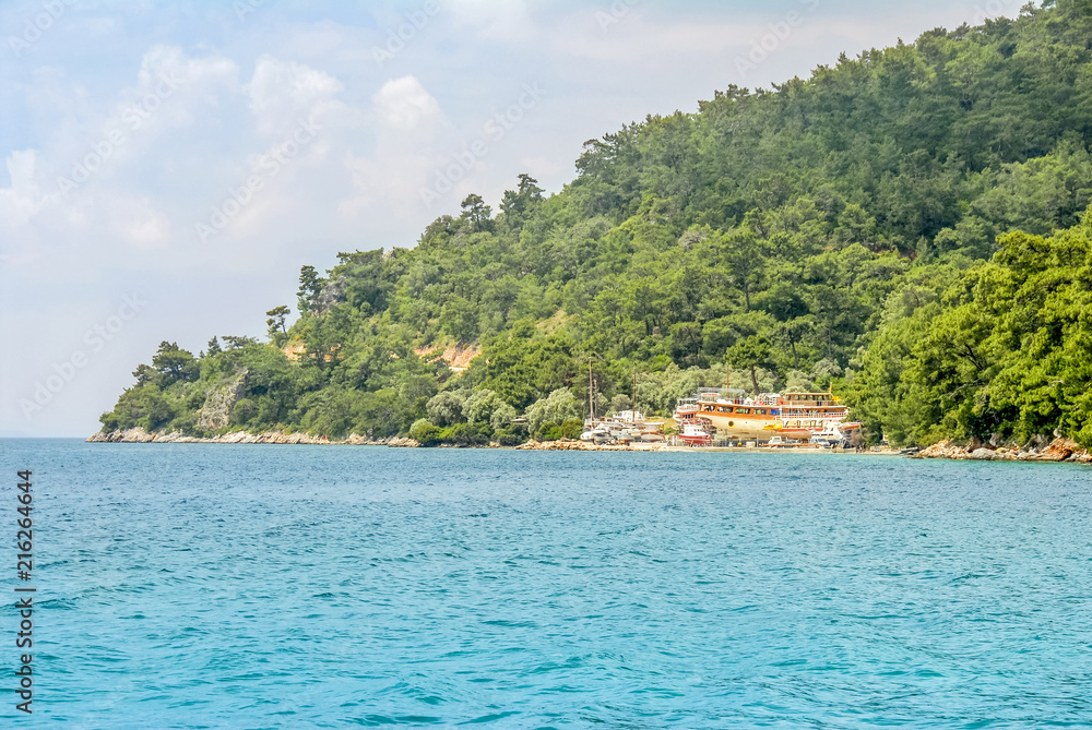 Mugla, Turkey, 15 May 2012: Gokova Bay, Akyaka Mugla, Turkey, 15 May 2012: Gokova Bay, Akyaka