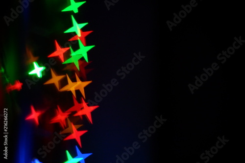 colorful star bokeh light background