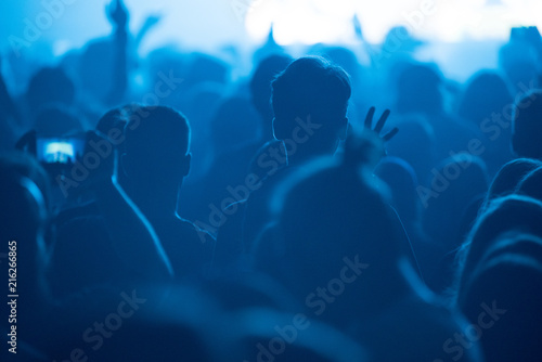 People enjoying a concert