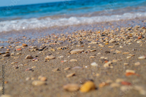 Wallpaper Mural Sea beach on a sandy beach and stones Torontodigital.ca