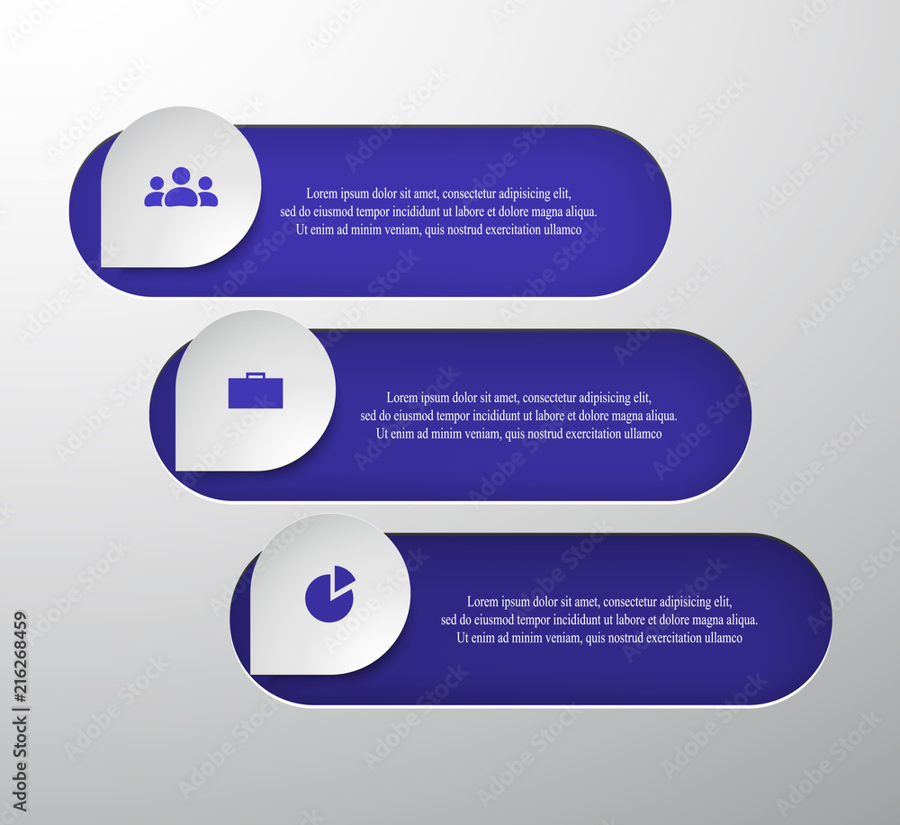Vector business template for presentation. Vector business template for presentation.