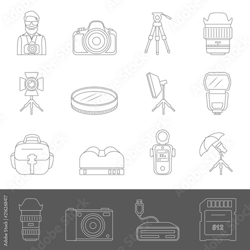 Line Icons - Photography Equipment