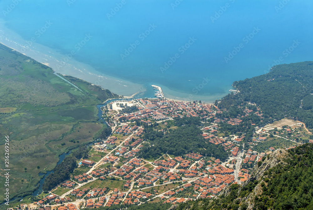 Fototapeta premium Mugla, Turkey,13 May 2012: Gokova Bay, Akyaka