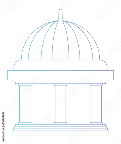 bank building isolated icon vector illustration design
