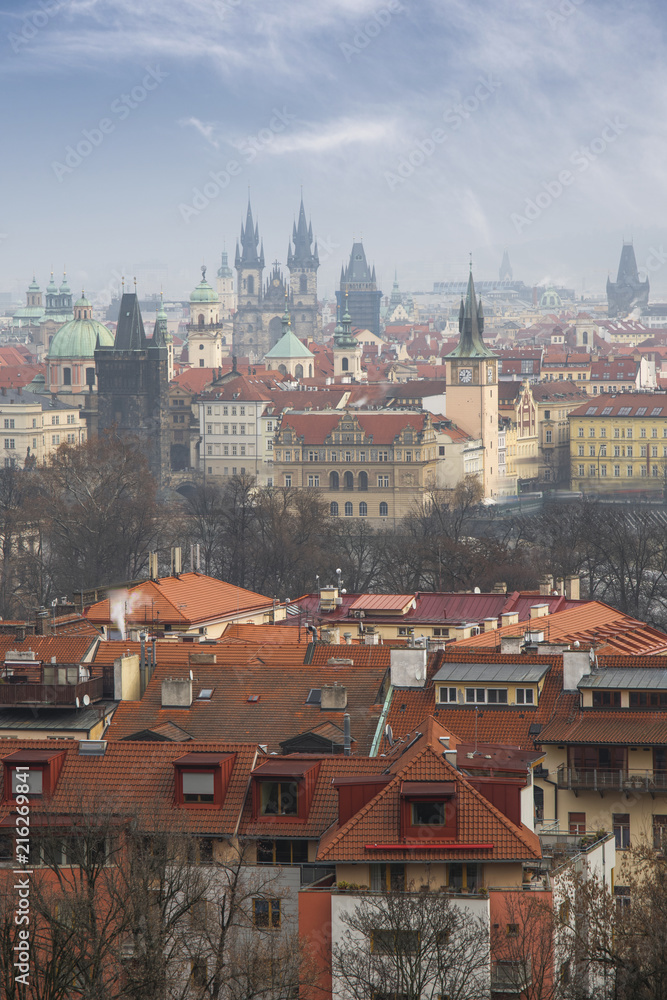 Obraz premium beautiful old streets of Prague.