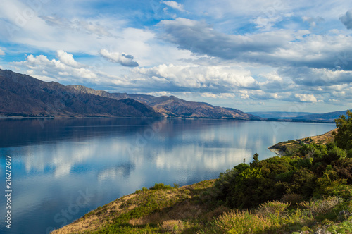 Aussichtspunkt am Lake Hawea 1; Wanaka, Neuseeland