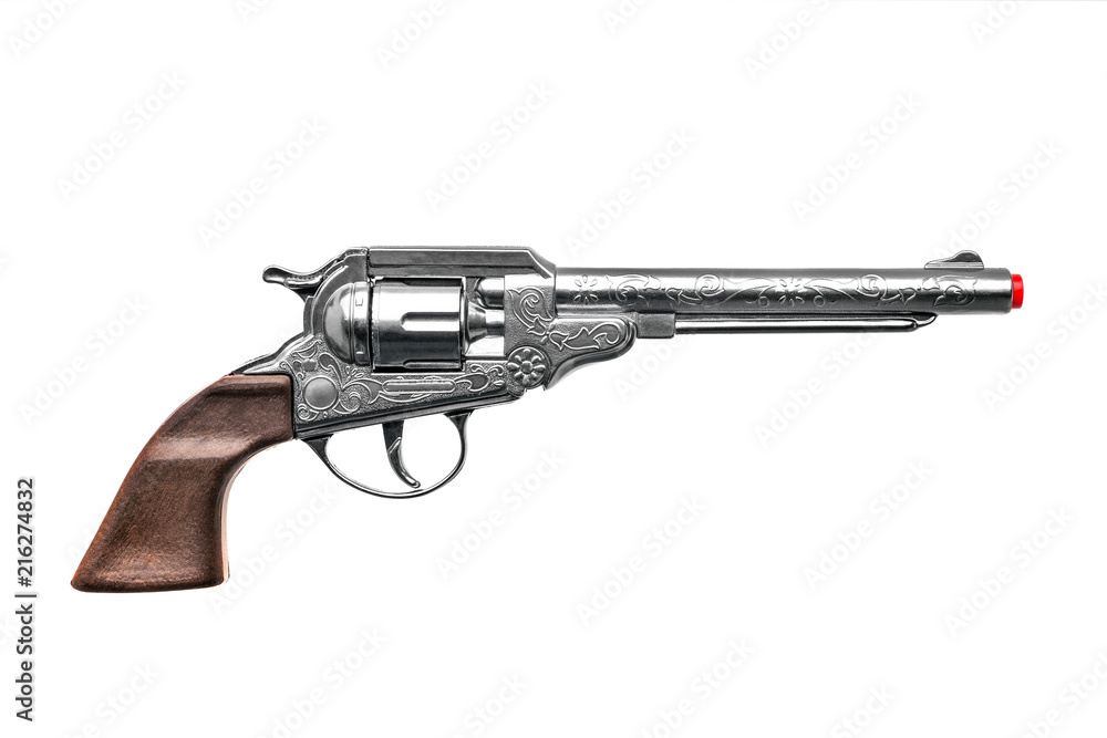 plastic toy gun pistol isolated on white plastic toy gun pistol isolated on white