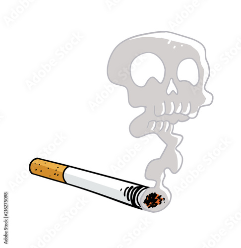 Cigarro con humo caravela