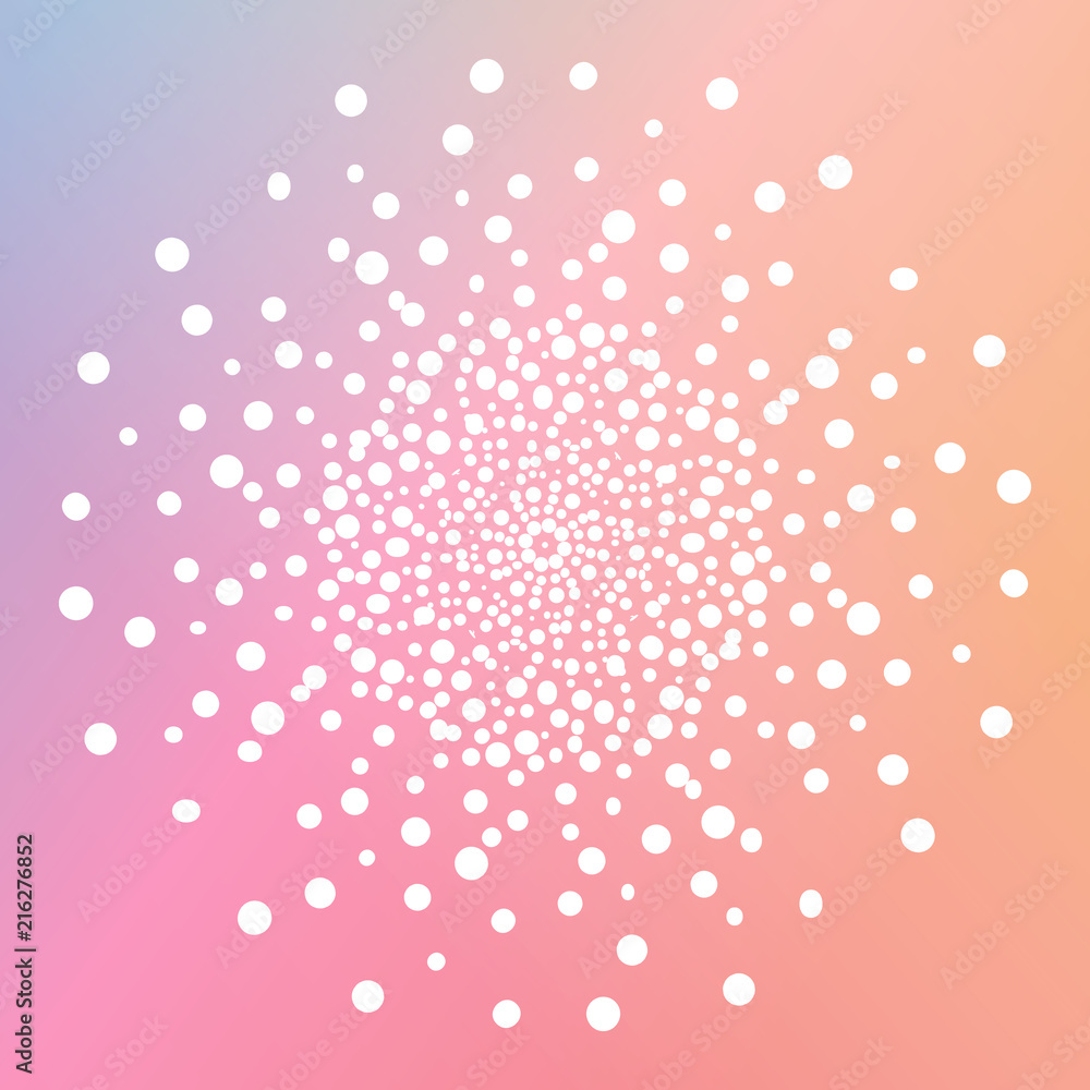 Abstract presentation with pointillism mandala. Perfect cards for any other kind of design, holiday, kaleidoscope, medallion, yoga, india, arabic Abstract presentation with pointillism mandala. Perfect cards for any other kind of design, holiday, kaleidoscope, medallion, yoga, india, arabic
