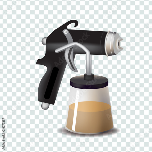 Vector tanning spray machine illustration