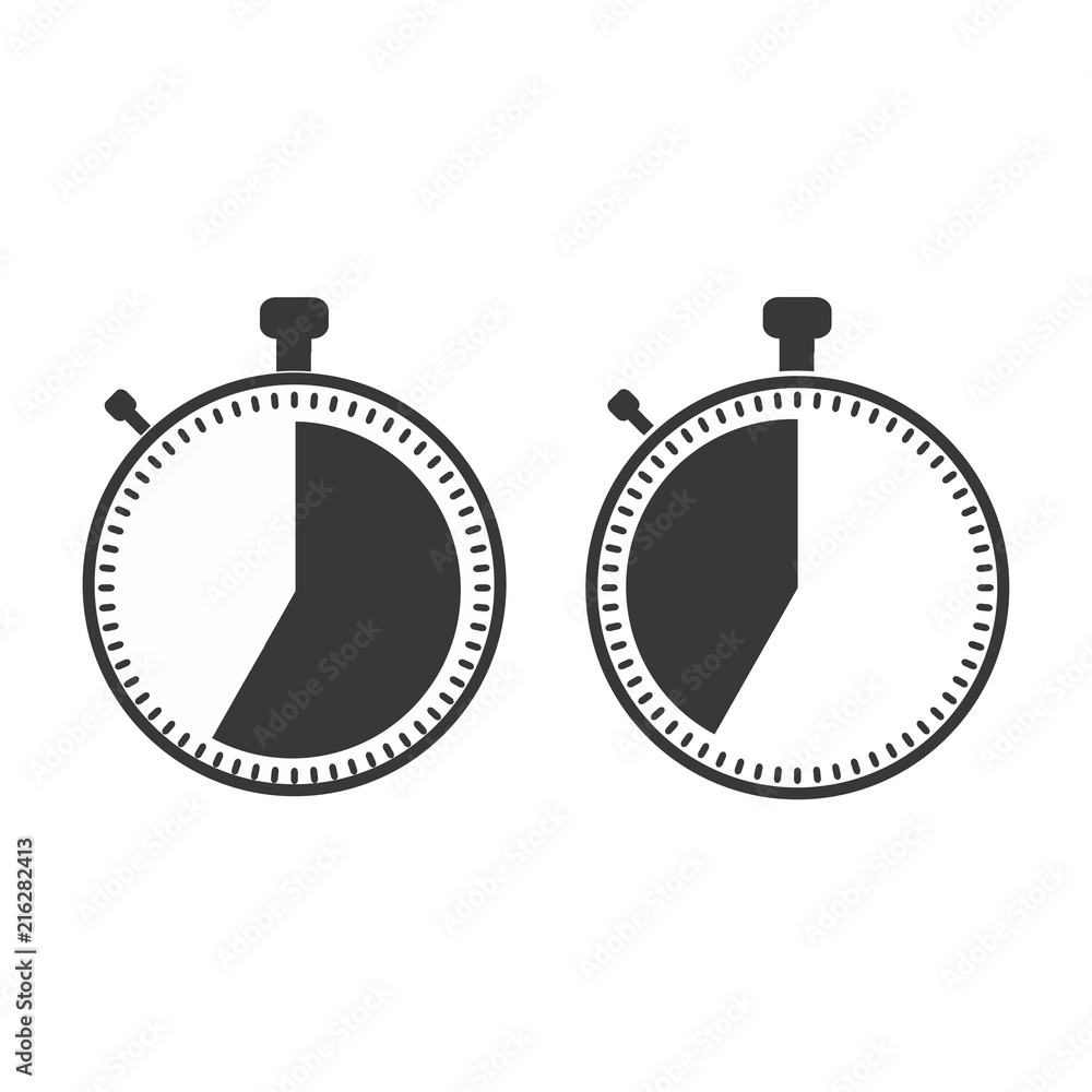 The 35 seconds, minutes stopwatch icon The 35 seconds, minutes stopwatch icon