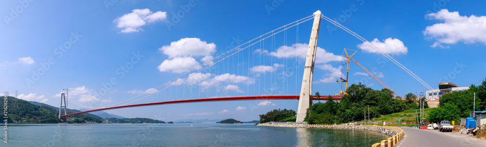 Namhae Bridge, Suspension bridge in Namhae County, South Gyeongsang Province, Korea