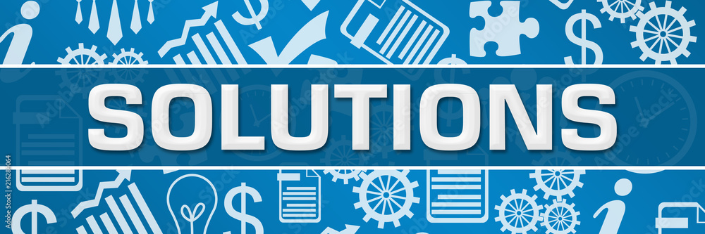Solutions Business Symbols Texture Blue Horizontal Solutions Business Symbols Texture Blue Horizontal