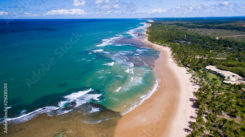 Aerial view Taipu de Fora, Bahia, Brazil