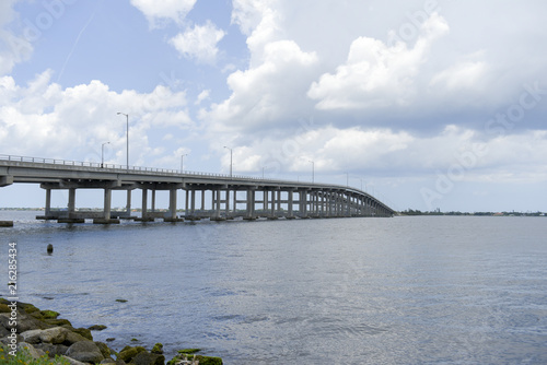 Long bridge in Palm Bay, Florida © nikodash