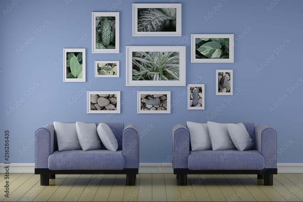 Empty room interior 3d rendering Empty room interior 3d rendering