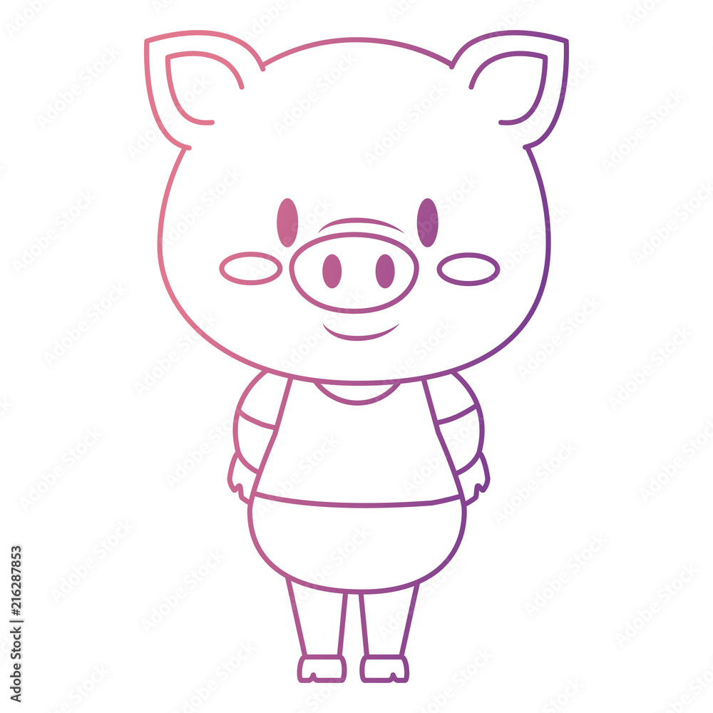 cute and adorable piggy character cute and adorable piggy character