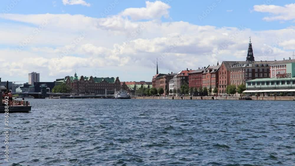Canals of copenhagen filled with busy boats and kayaks. Canals of copenhagen filled with busy boats and kayaks.