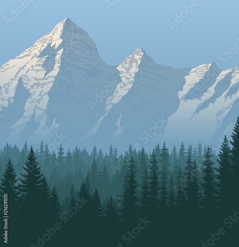 Alps mountain landscape at Europe Switzerland