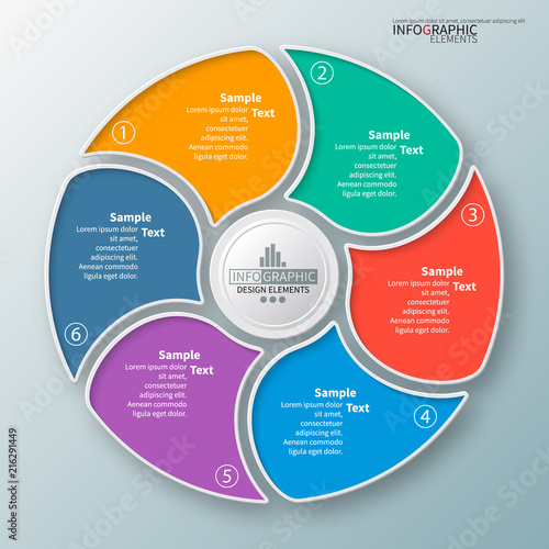 Abstract 3D Paper Infographics