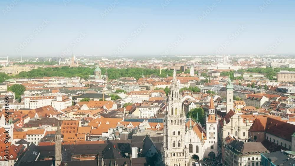 Panoramic view of Munich cityscape at daytime Panoramic view of Munich cityscape at daytime