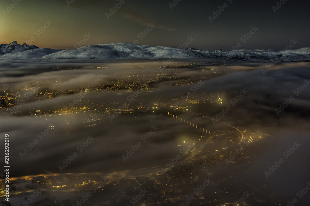 Tromso city lights