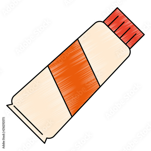 cream tube product icon vector illustration design