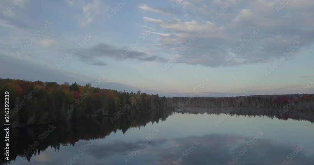 Gliding over the Lake in Autumn - 4k Gliding over the Lake in Autumn - 4k