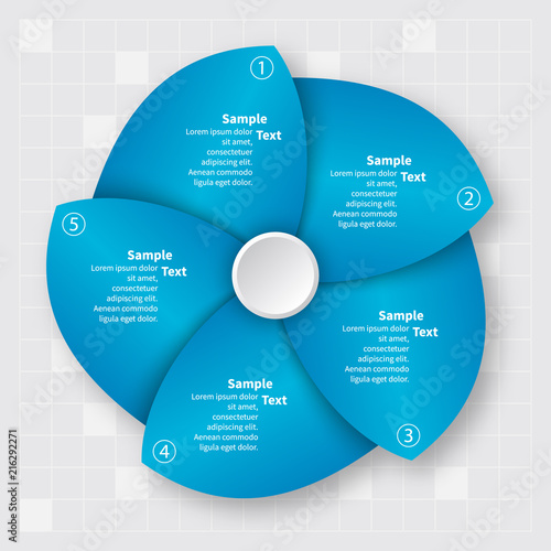 Abstract 3D Paper Infographics