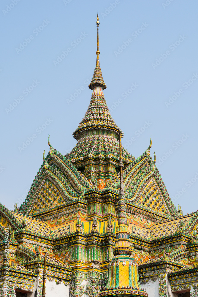 Decorated spires of Bangkok Royal Palace and buddhist temples, Thailand. Decorated spires of Bangkok Royal Palace and buddhist temples, Thailand.