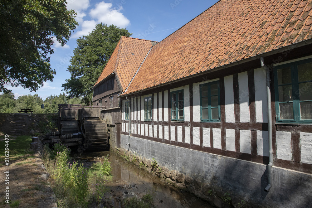 Old water mill in Denmark
