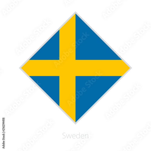 Flag of Sweden participant of the Europe football competition.