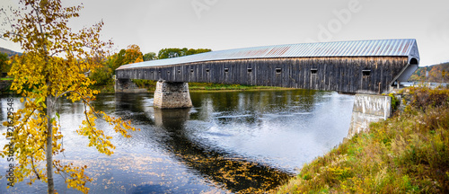 The Cornish-Windsor Covered Bridge, the longest covered wooden bridge of the USA, spans the Connecticut River between the towns of Cornish, New Hampshire, and Windsor, Vermont.