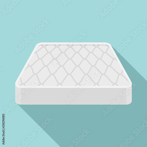 Sleeping mattress icon. Flat illustration of sleeping mattress vector icon for web design