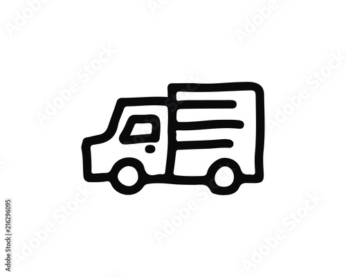 delivery hand drawn icon , designed for web and app