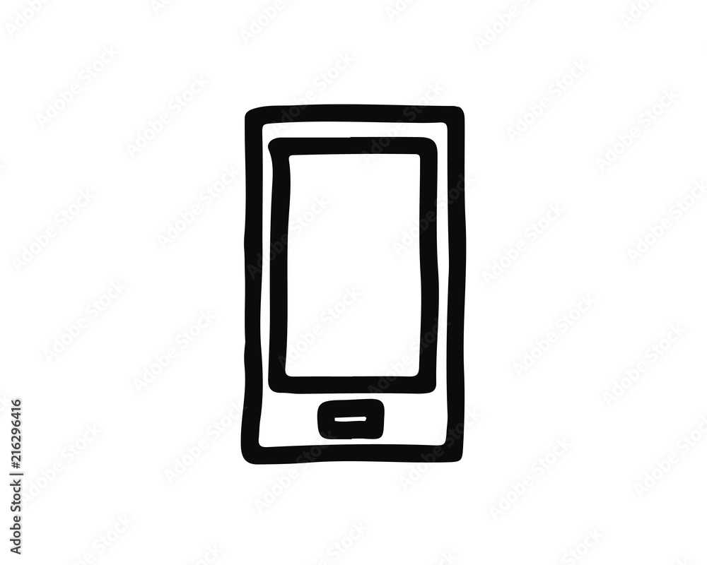mobile phone hand drawn icon , designed for web and app mobile phone hand drawn icon , designed for web and app