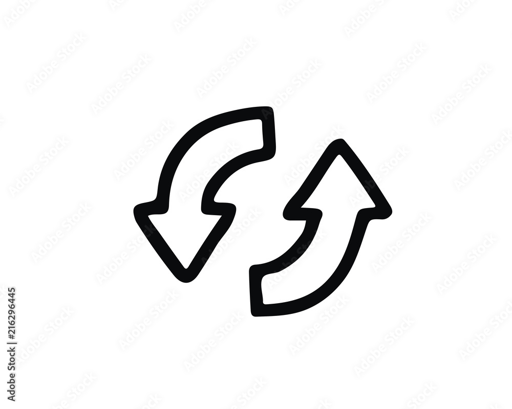 refresh hand drawn icon , designed for web and app refresh hand drawn icon , designed for web and app