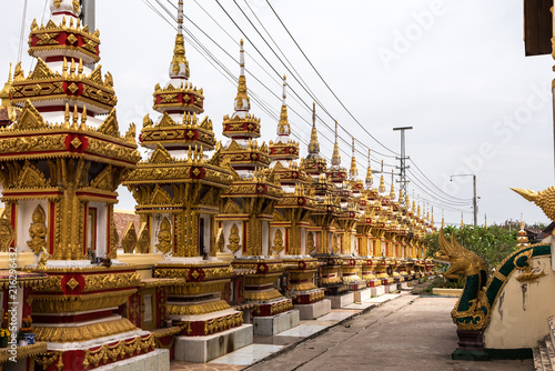 Laos  - Vientiane - Pha That Luang  Buddhistischer Tempel 