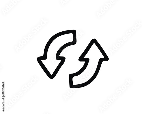 refresh hand drawn icon , designed for web and app