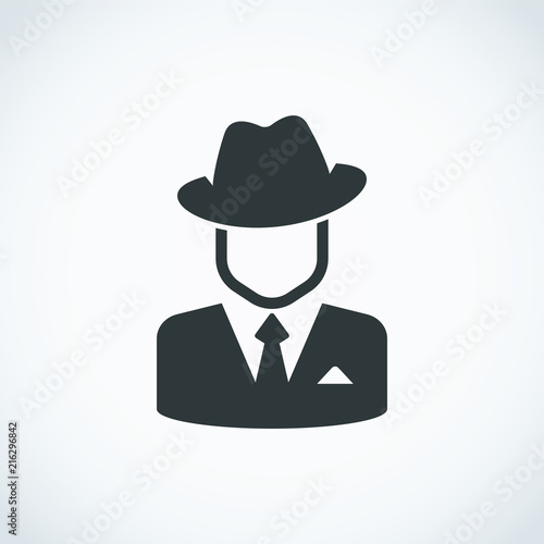 Gangster icon. Mafia