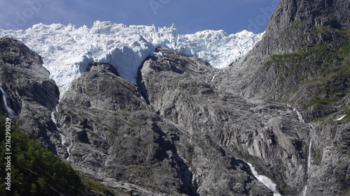 Gletscherregion Jostedalsbreen, Supphellebreen in Fjærland, Norwegen